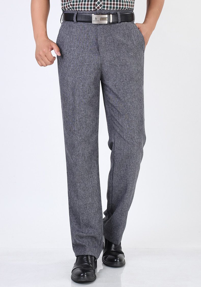 Summer Linen Business Casual Pants For Men Big Size Male Formal Classic Breathable 9 Colors Thin Office Suit Trousers For Mens Summer Linen Business Casual Pants For Men Big Size Male Formal Classic Breathable 9 Colors Thin Office Suit Trousers For Mens