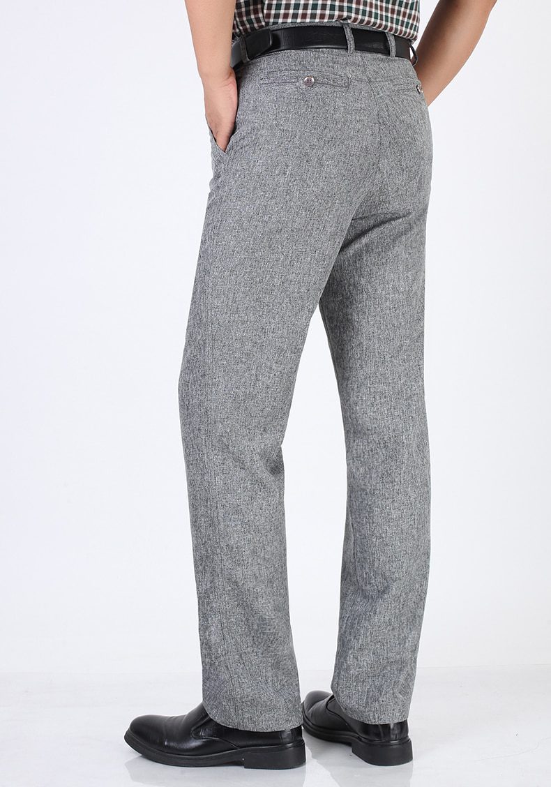 Summer Linen Business Casual Pants For Men Big Size Male Formal Classic Breathable 9 Colors Thin Office Suit Trousers For Mens Summer Linen Business Casual Pants For Men Big Size Male Formal Classic Breathable 9 Colors Thin Office Suit Trousers For Mens