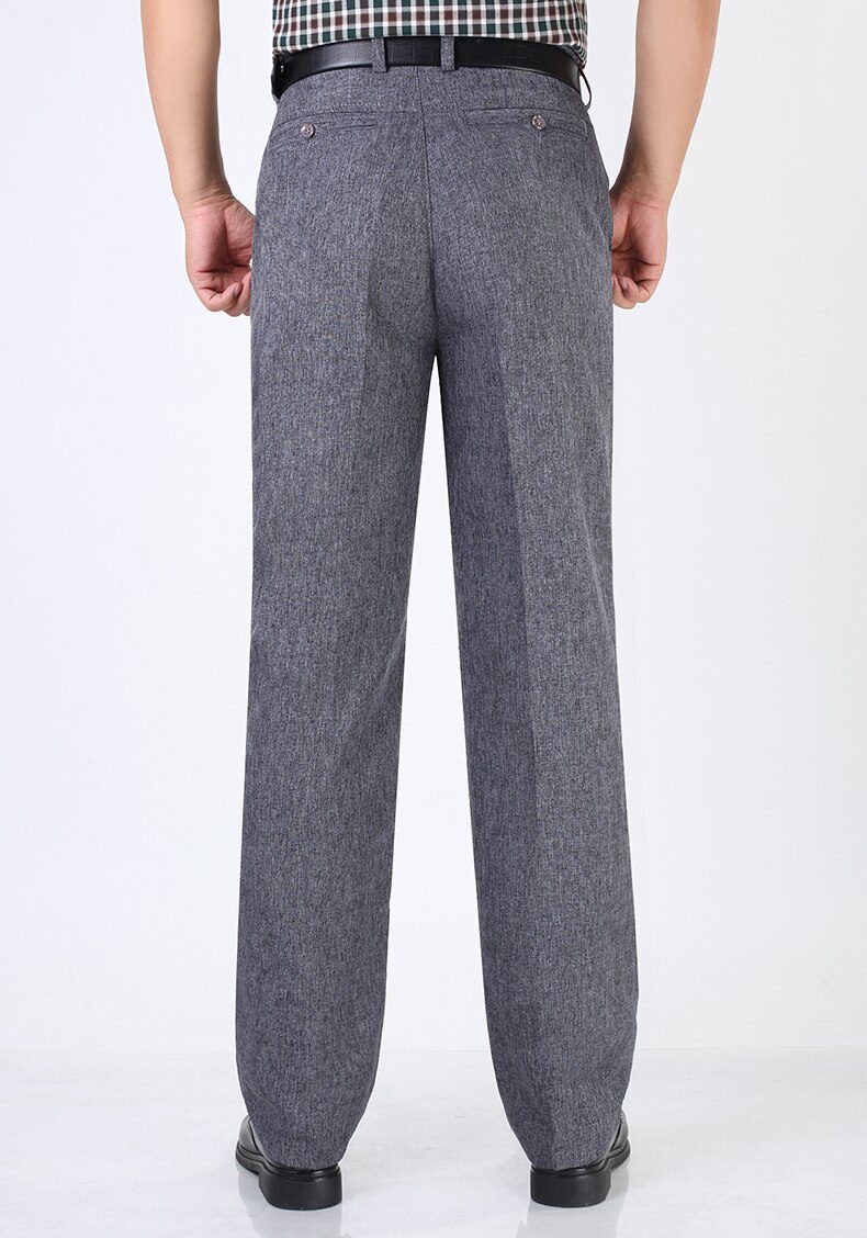 Summer Linen Business Casual Pants For Men Big Size Male Formal Classic Breathable 9 Colors Thin Office Suit Trousers For Mens Summer Linen Business Casual Pants For Men Big Size Male Formal Classic Breathable 9 Colors Thin Office Suit Trousers For Mens