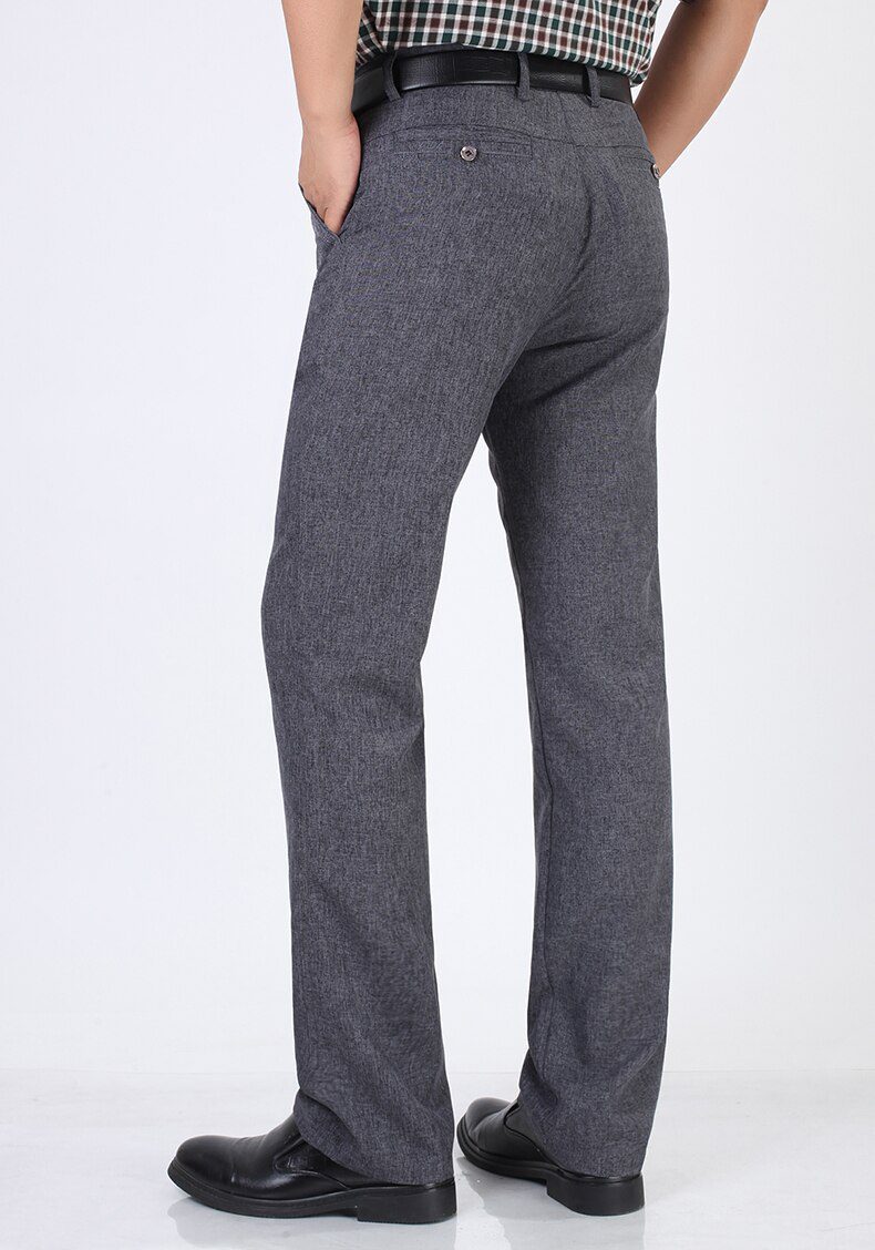 Summer Linen Business Casual Pants For Men Big Size Male Formal Classic Breathable 9 Colors Thin Office Suit Trousers For Mens Summer Linen Business Casual Pants For Men Big Size Male Formal Classic Breathable 9 Colors Thin Office Suit Trousers For Mens