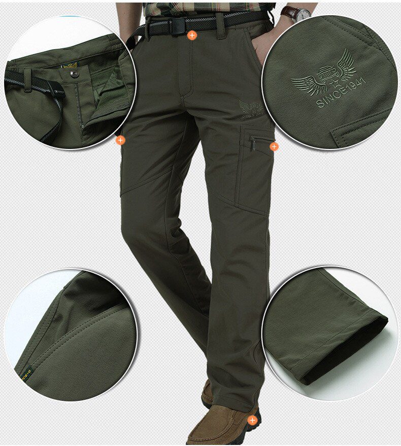 New 2020 Men Winter Thick Warm Cargo Pants Casual Fleece Pockets Long Trousers Fashion Loose Baggy Jogeer Worker Male Pants 4XL New 2020 Men Winter Thick Warm Cargo Pants Casual Fleece Pockets Long Trousers Fashion Loose Baggy Jogeer Worker Male Pants 4XL