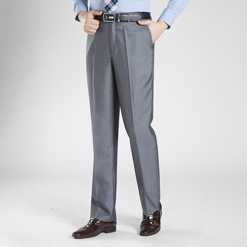 Summer Business Thin Suit Pants For Men Size 29-56 Spring Autumn Male Formal Solid Silk Long Dress Pants Baggy Office Trousers