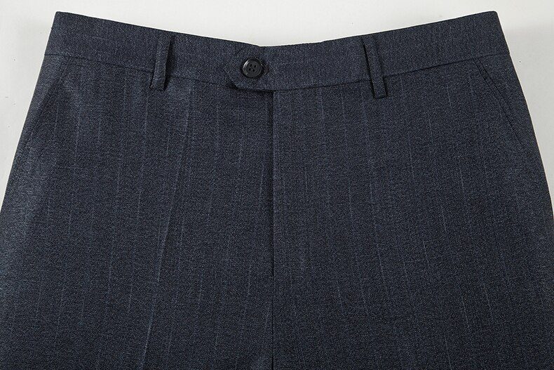 Summer Business Thin Suit Pants For Men Size 29-56 Spring Autumn Male Formal Solid Silk Long Dress Pants Baggy Office Trousers