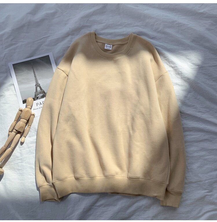 LEGIBLE 2021 Autumn Woman's Hoodies Oversize Female Loose Cotton Solid Thicken Warm Women Sweatshirts Lady Fashion Plus Size 5XL