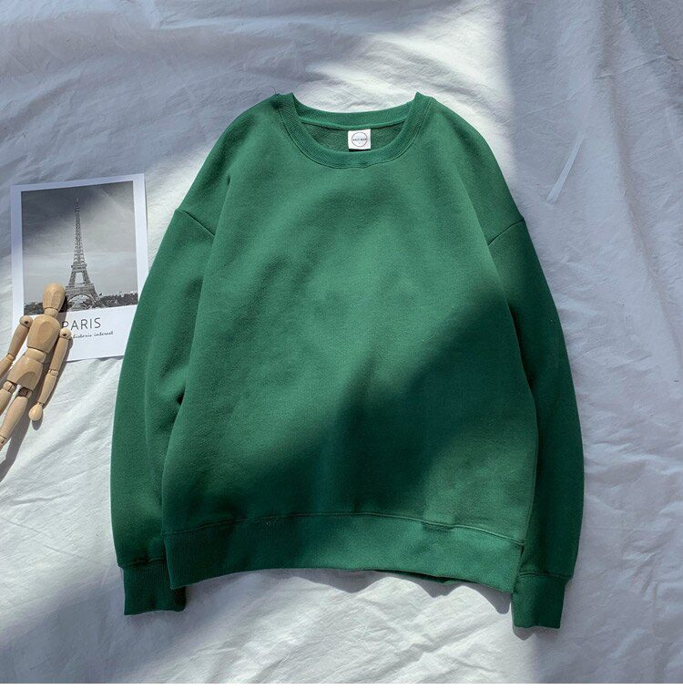 LEGIBLE 2021 Autumn Woman's Hoodies Oversize Female Loose Cotton Solid Thicken Warm Women Sweatshirts Lady Fashion Plus Size 5XL