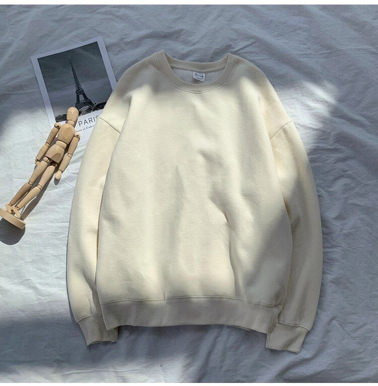 LEGIBLE 2021 Autumn Woman's Hoodies Oversize Female Loose Cotton Solid Thicken Warm Women Sweatshirts Lady Fashion Plus Size 5XL