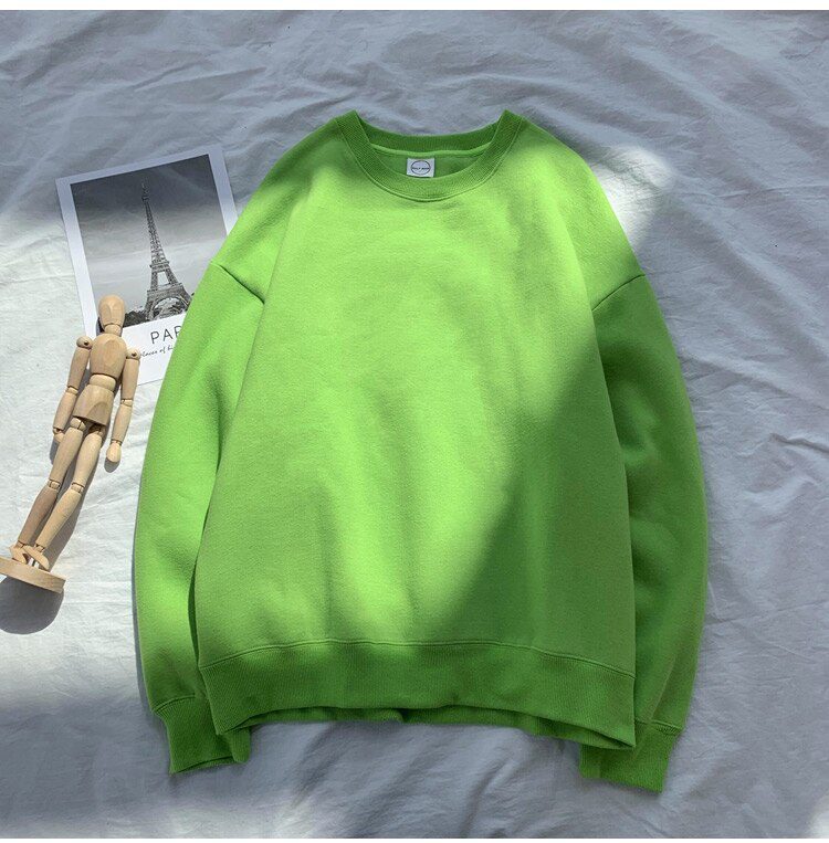 LEGIBLE 2021 Autumn Woman's Hoodies Oversize Female Loose Cotton Solid Thicken Warm Women Sweatshirts Lady Fashion Plus Size 5XL