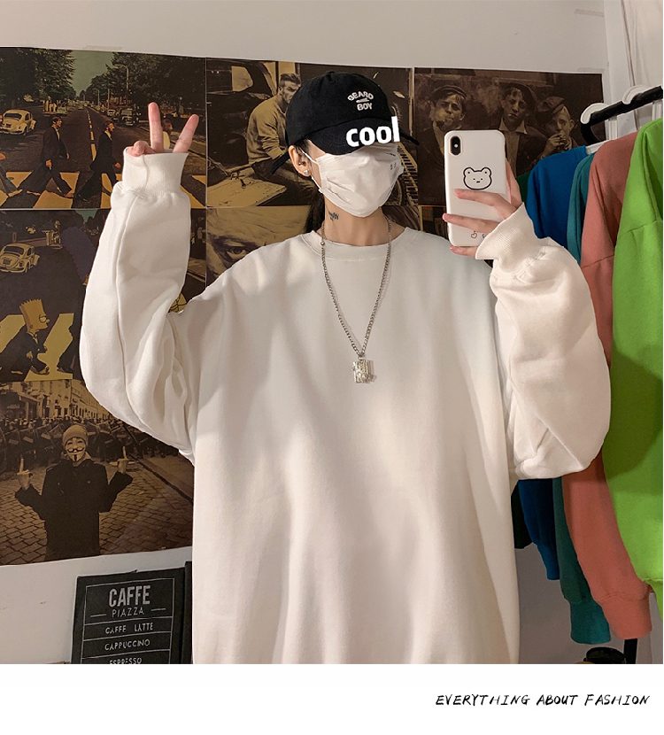 LEGIBLE 2021 Autumn Woman's Hoodies Oversize Female Loose Cotton Solid Thicken Warm Women Sweatshirts Lady Fashion Plus Size 5XL