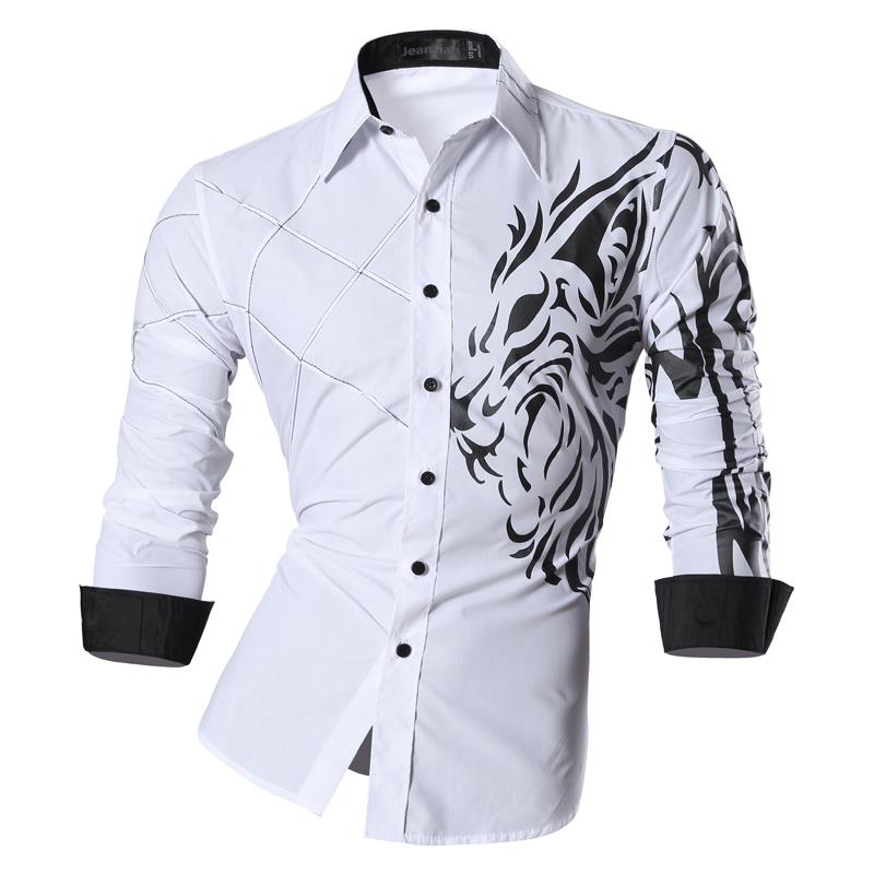 jeansian Spring Autumn Features Shirts Men Casual Jeans Shirt New Arrival Long Sleeve Casual Slim Fit Male Shirts Z034