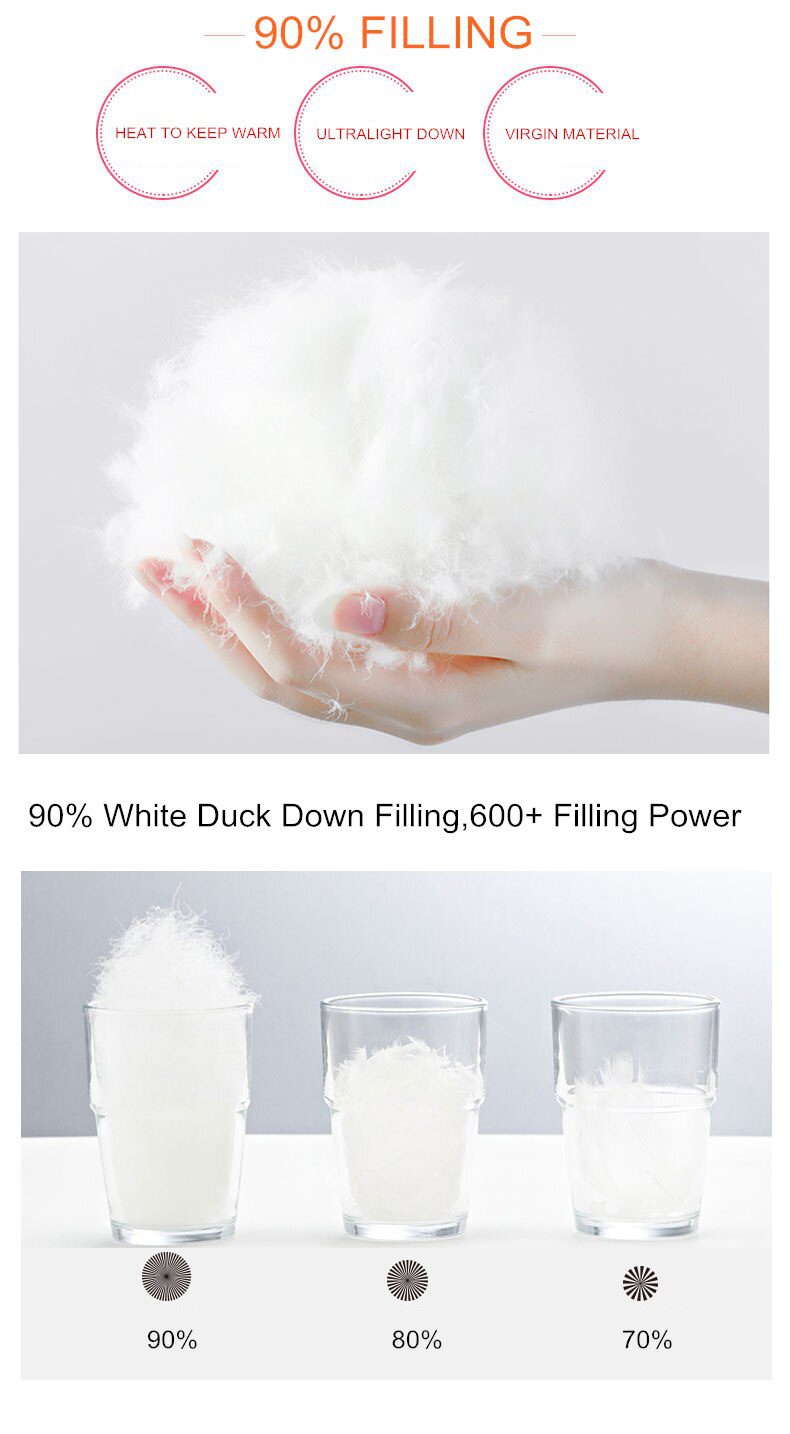 Autumn Winter Down Jacket Men Casual Stand Collar Ultra Light Parka Coat Portable Outwear Windproof White Duck Down Jacket 6XL