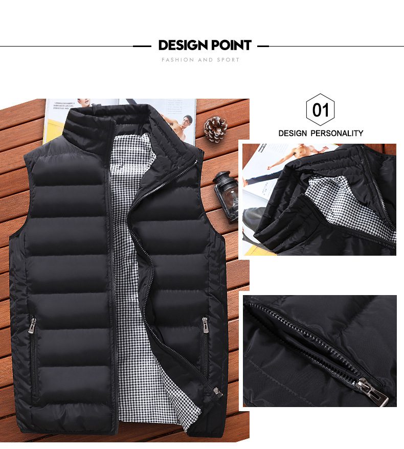 Brand Clothing Vest Jacket Mens New Autumn Warm Sleeveless Jacket Male Winter Casual Waistcoat Men Vest Plus Size Veste Homme