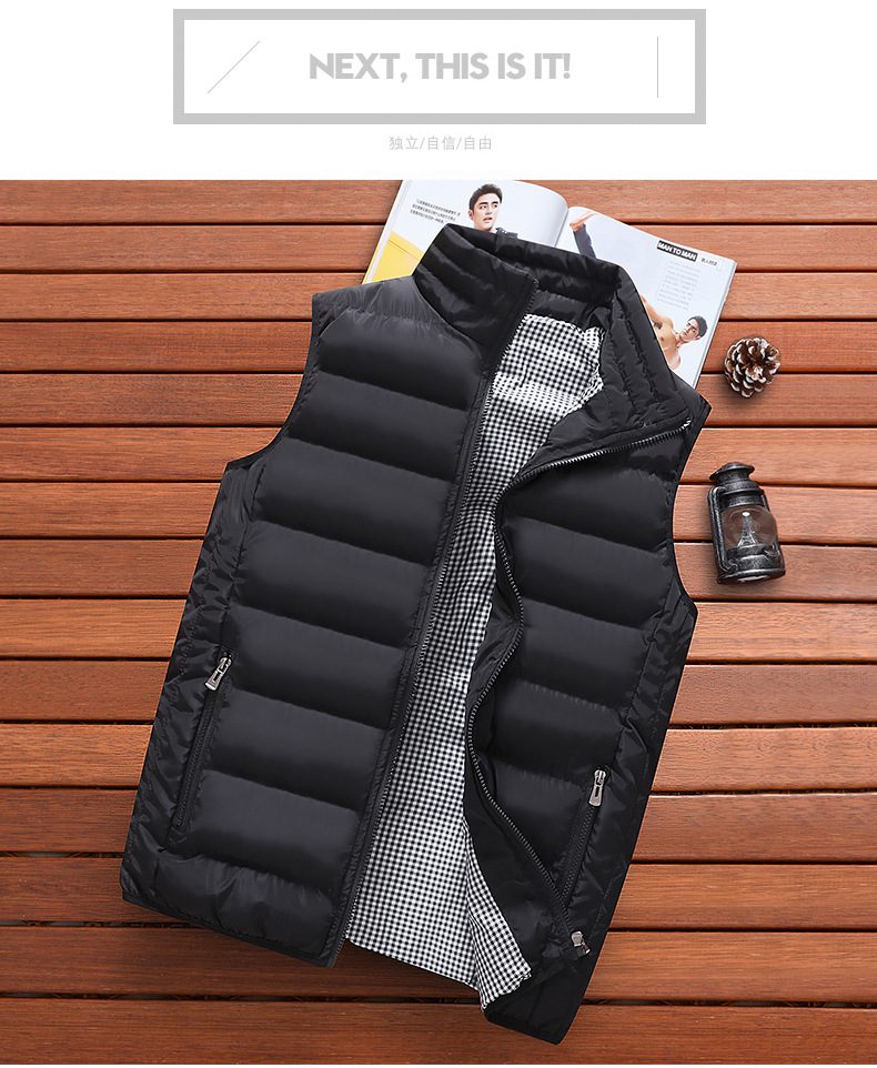 Brand Clothing Vest Jacket Mens New Autumn Warm Sleeveless Jacket Male Winter Casual Waistcoat Men Vest Plus Size Veste Homme