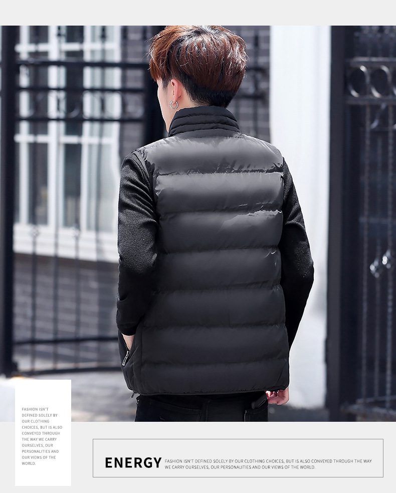 Brand Clothing Vest Jacket Mens New Autumn Warm Sleeveless Jacket Male Winter Casual Waistcoat Men Vest Plus Size Veste Homme