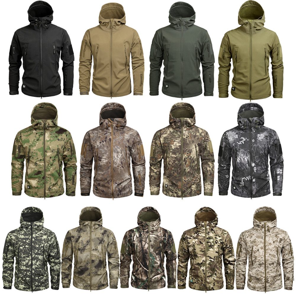 Mege Brand Clothing Autumn Men's Military Camouflage Fleece Jacket Army Tactical Clothing Multicam Male Camouflage Windbreakers