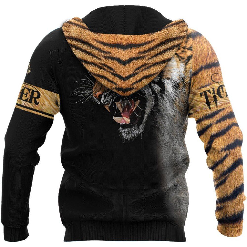 Brand Fashion Autumn Hoodies Premium Tiger Skin 3D Printed Mens Sweatshirt Unisex Zip Pullover Casual Jacket DW0198