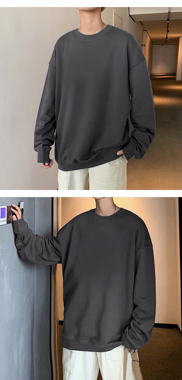 Hoodies Sweatshirts Men Streetwear Solid Pullover Sweatshirt Hoodies Men New 2021 Spring Autumn Sweatshirt Men