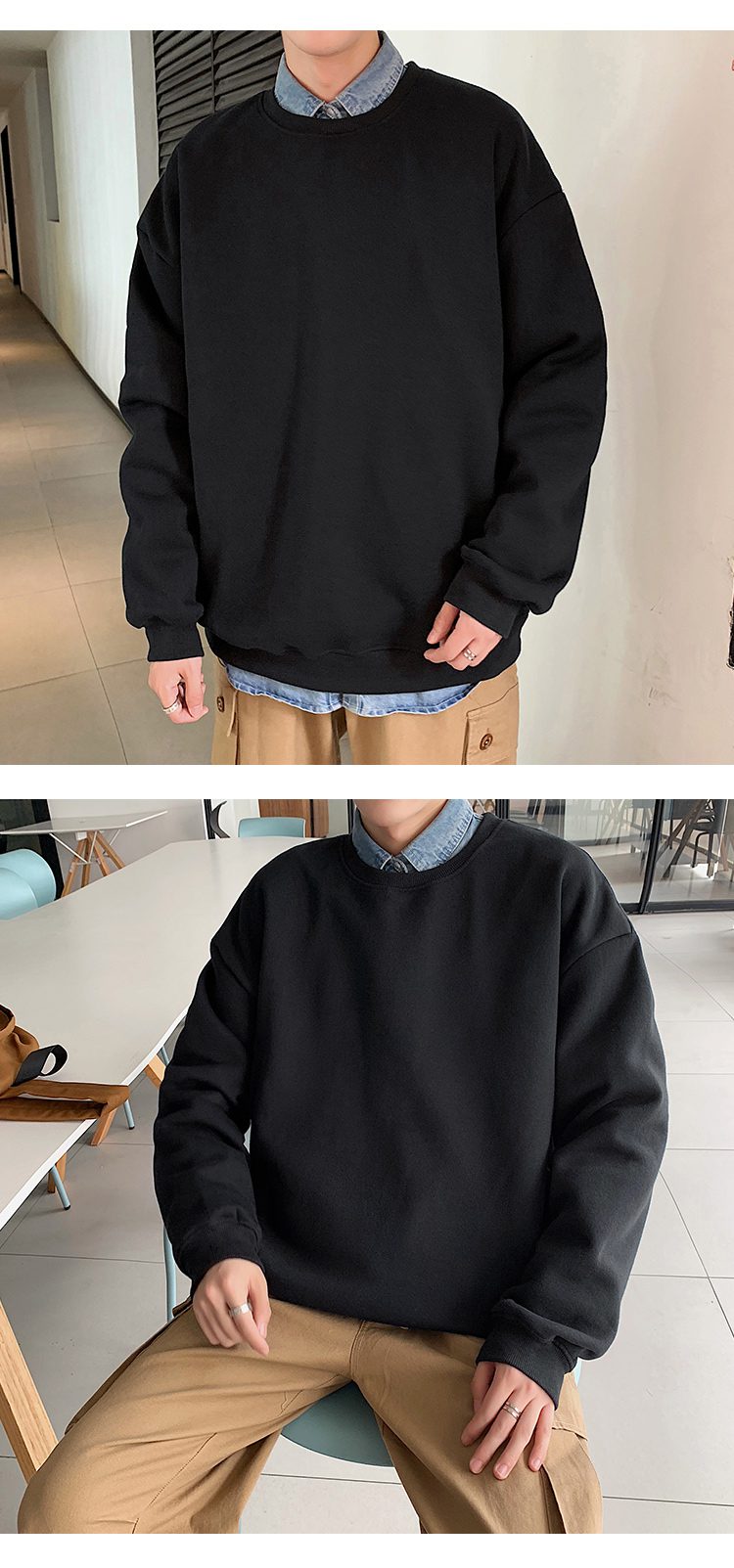 Hoodies Sweatshirts Men Streetwear Solid Pullover Sweatshirt Hoodies Men New 2021 Spring Autumn Sweatshirt Men