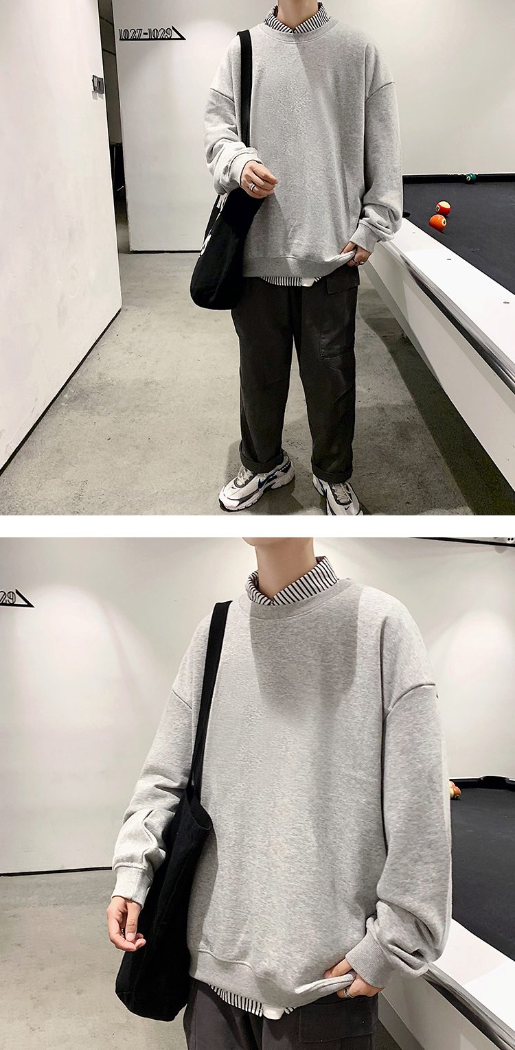 Hoodies Sweatshirts Men Streetwear Solid Pullover Sweatshirt Hoodies Men New 2021 Spring Autumn Sweatshirt Men