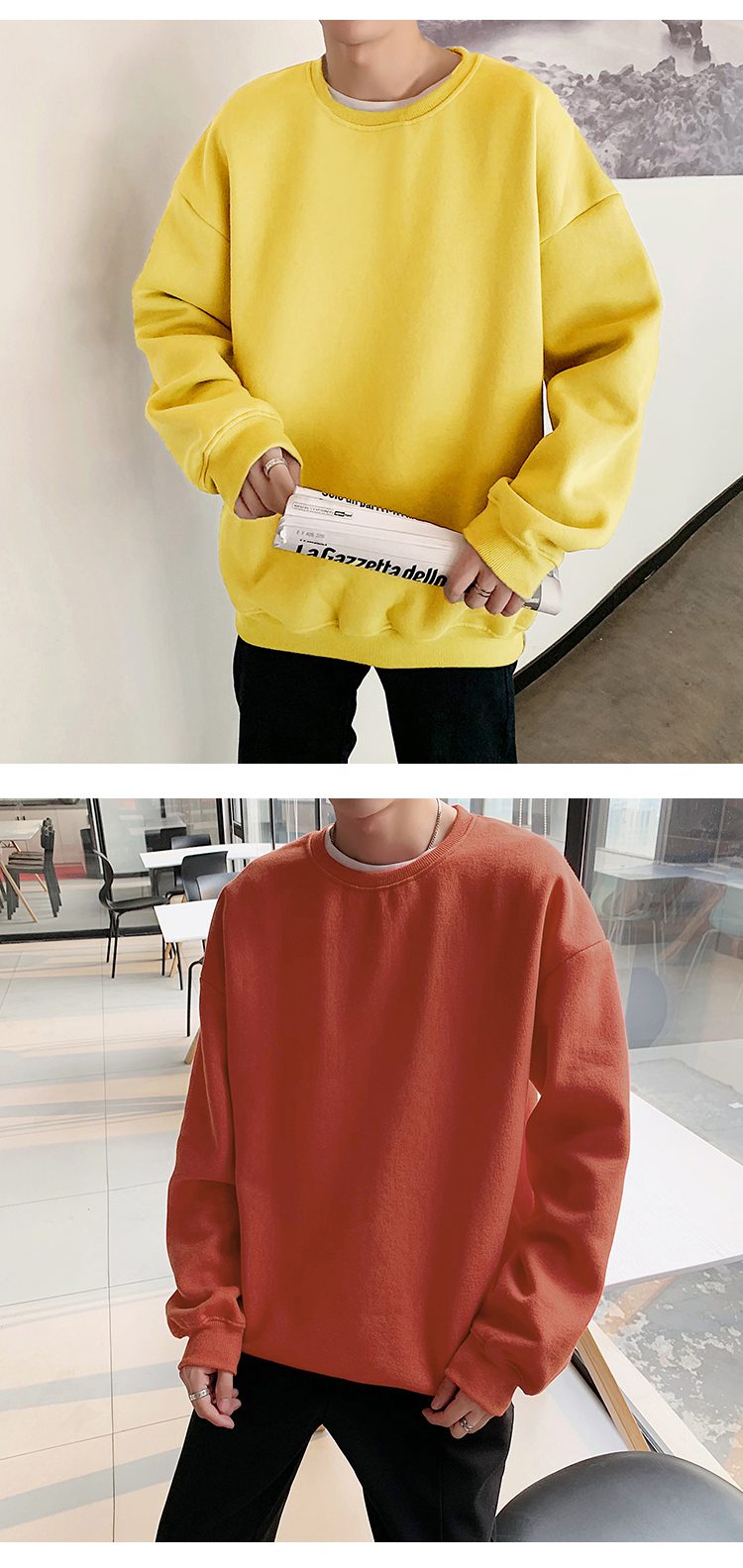 Hoodies Sweatshirts Men Streetwear Solid Pullover Sweatshirt Hoodies Men New 2021 Spring Autumn Sweatshirt Men