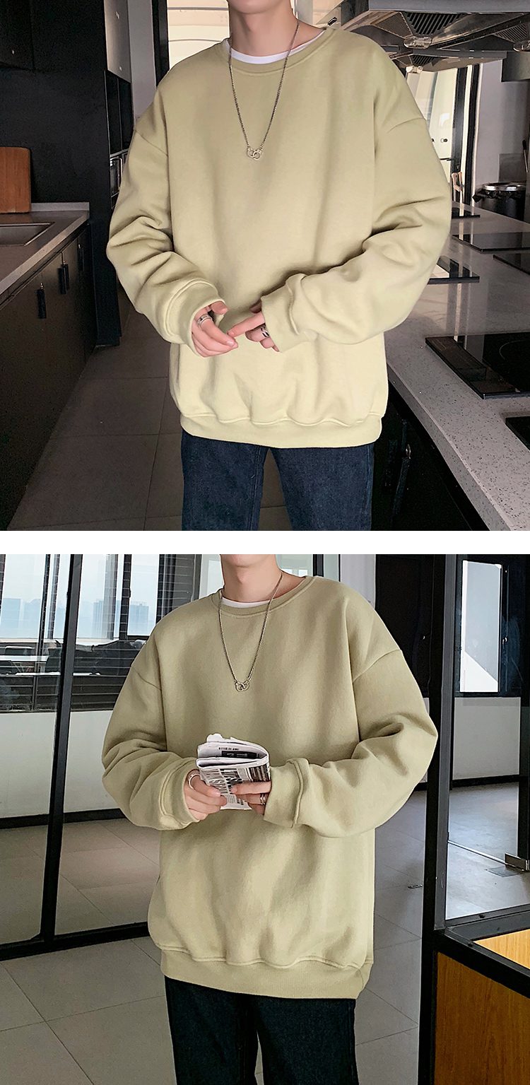 Hoodies Sweatshirts Men Streetwear Solid Pullover Sweatshirt Hoodies Men New 2021 Spring Autumn Sweatshirt Men