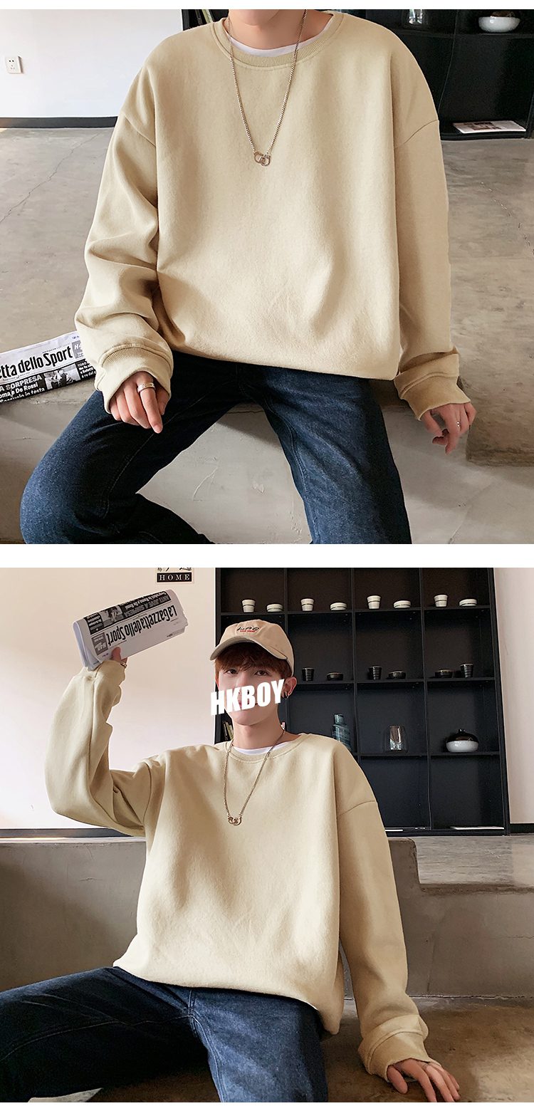 Hoodies Sweatshirts Men Streetwear Solid Pullover Sweatshirt Hoodies Men New 2021 Spring Autumn Sweatshirt Men