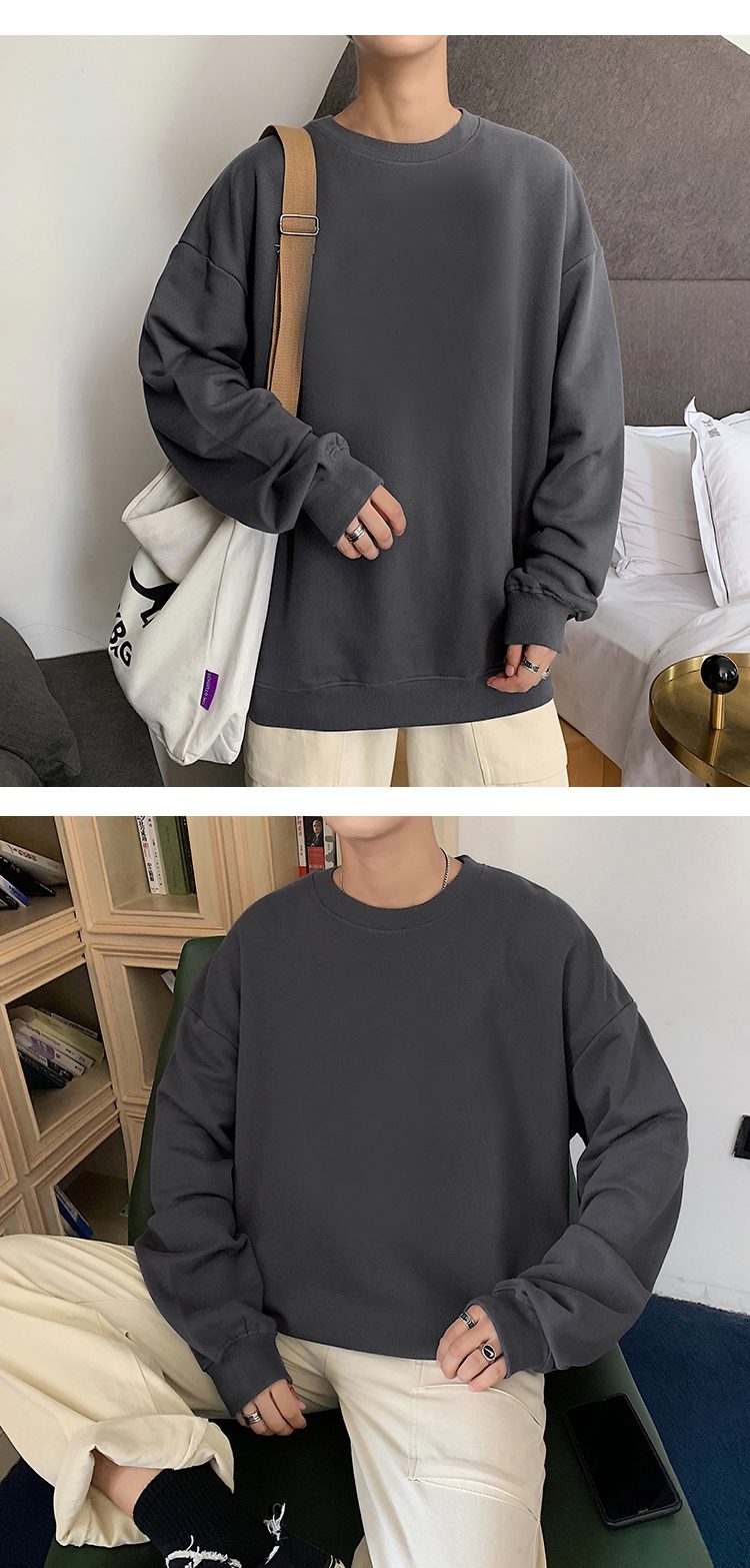 Hoodies Sweatshirts Men Streetwear Solid Pullover Sweatshirt Hoodies Men New 2021 Spring Autumn Sweatshirt Men