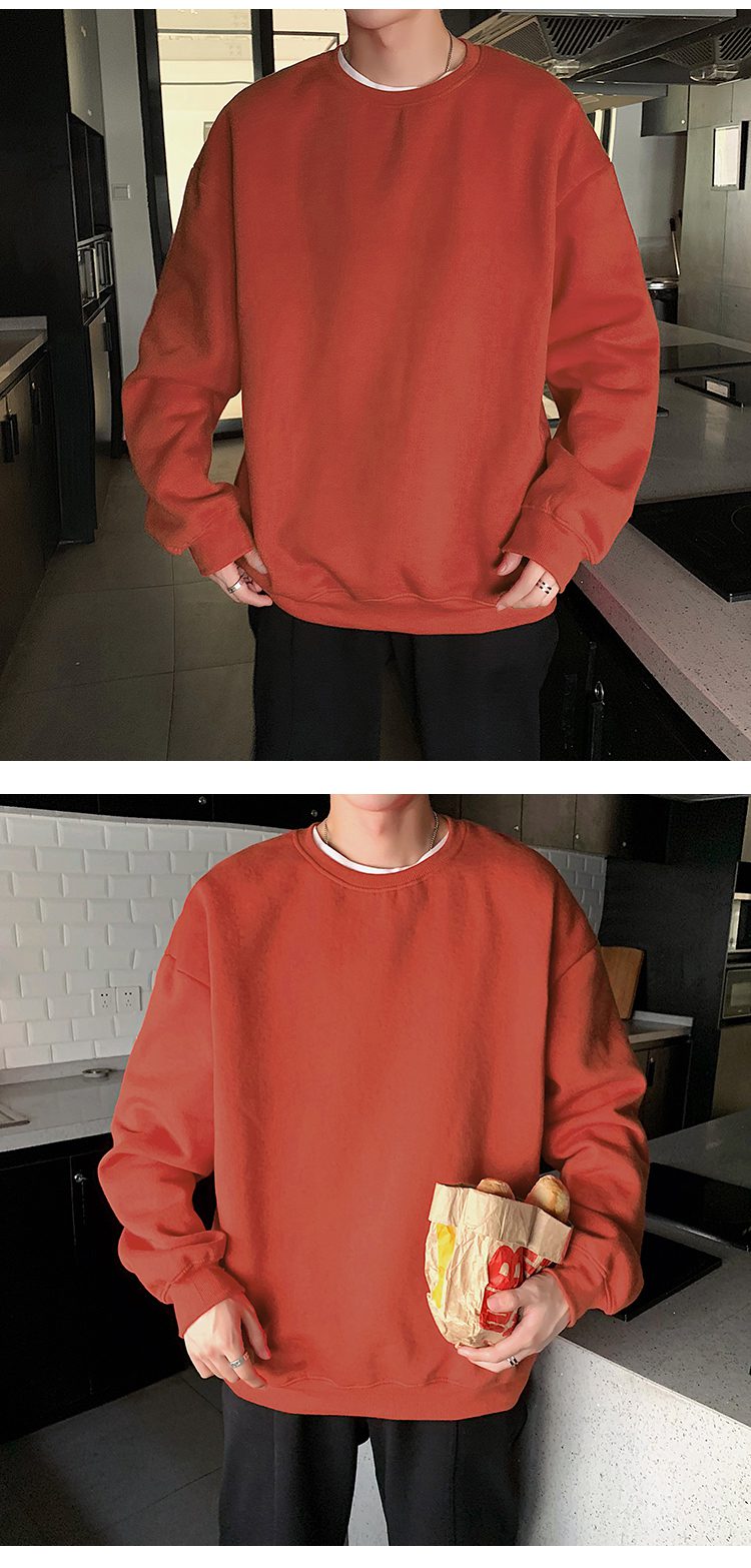 Hoodies Sweatshirts Men Streetwear Solid Pullover Sweatshirt Hoodies Men New 2021 Spring Autumn Sweatshirt Men