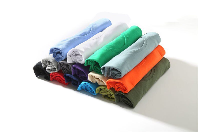 Summer T-Shirts Men Women 100% Cotton Short Tees Plain Solid Male Female Basic Tshirts O-Neck Slim Fit Tee shirt Young Boy Girl