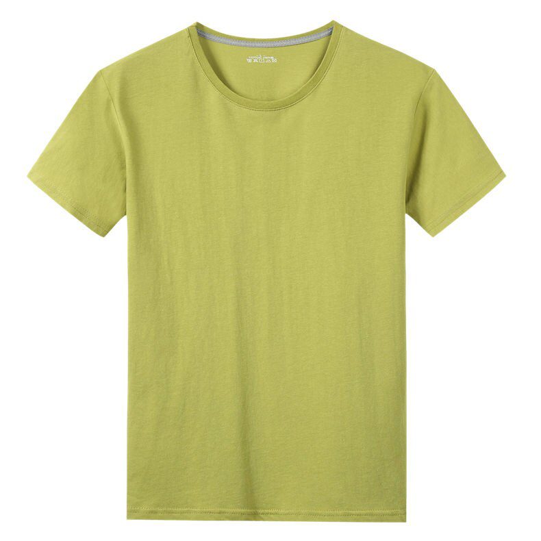 Summer T-Shirts Men Women 100% Cotton Short Tees Plain Solid Male Female Basic Tshirts O-Neck Slim Fit Tee shirt Young Boy Girl