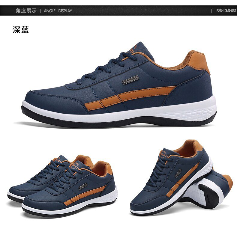 Men's Sneakers Big Size 13 Blue Men Casual Shoes Comfortable Luxury Brand Man Sneaker Lace-Up Athletic Sports Zapatillas Hombre