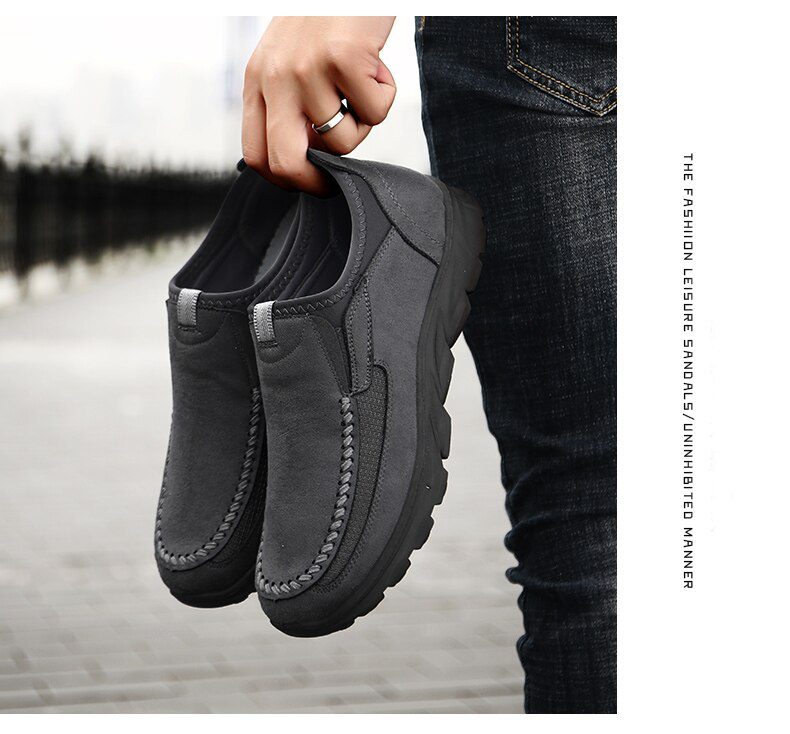 Men Casual Shoes Breathable Loafers Sneakers 2021 New Fashion Comfortable Flat Handmade Retro Leisure Loafers Shoes Men Shoes