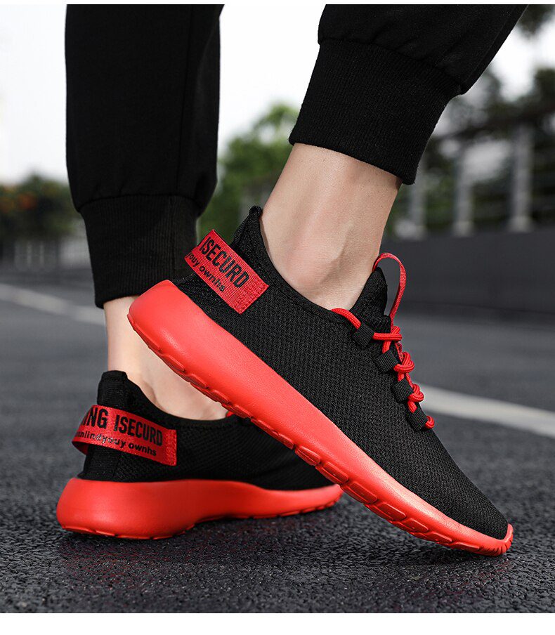 Men Vulcanize Shoes Sneakers Breathable Men Casual Shoes No-slip Male Lace Up Men Shoes Lightweight Tenis Masculino Wholesale