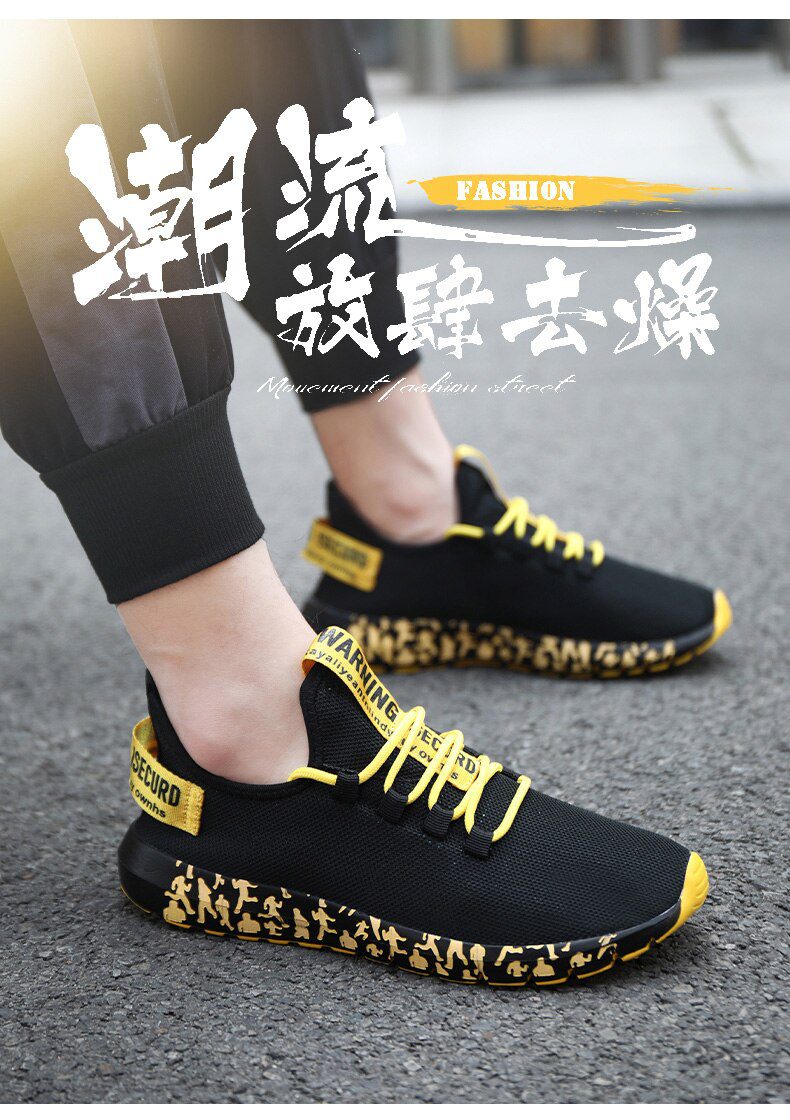 Men Vulcanize Shoes Sneakers Breathable Men Casual Shoes No-slip Male Lace Up Men Shoes Lightweight Tenis Masculino Wholesale