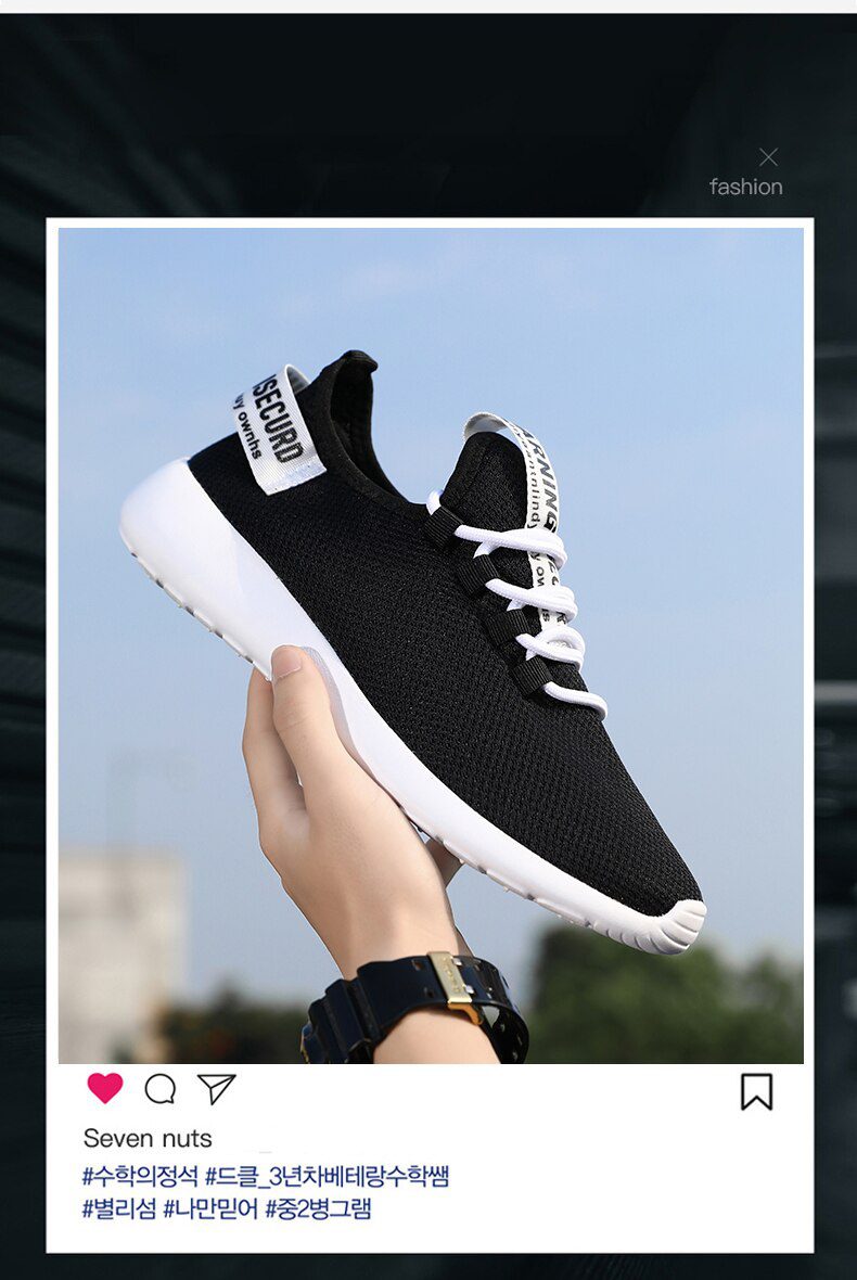 Men Vulcanize Shoes Sneakers Breathable Men Casual Shoes No-slip Male Lace Up Men Shoes Lightweight Tenis Masculino Wholesale