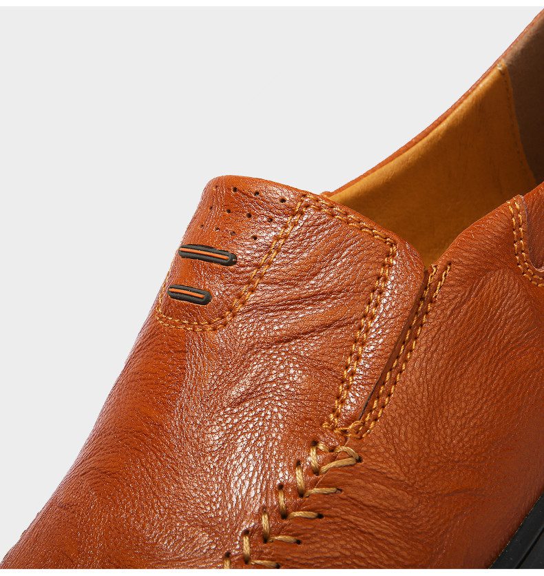 Genuine Leather Men Shoes Luxury Brand 2021 Casual Slip on Formal Loafers Men Moccasins Italian Black Male Driving Shoes JKPUDUN