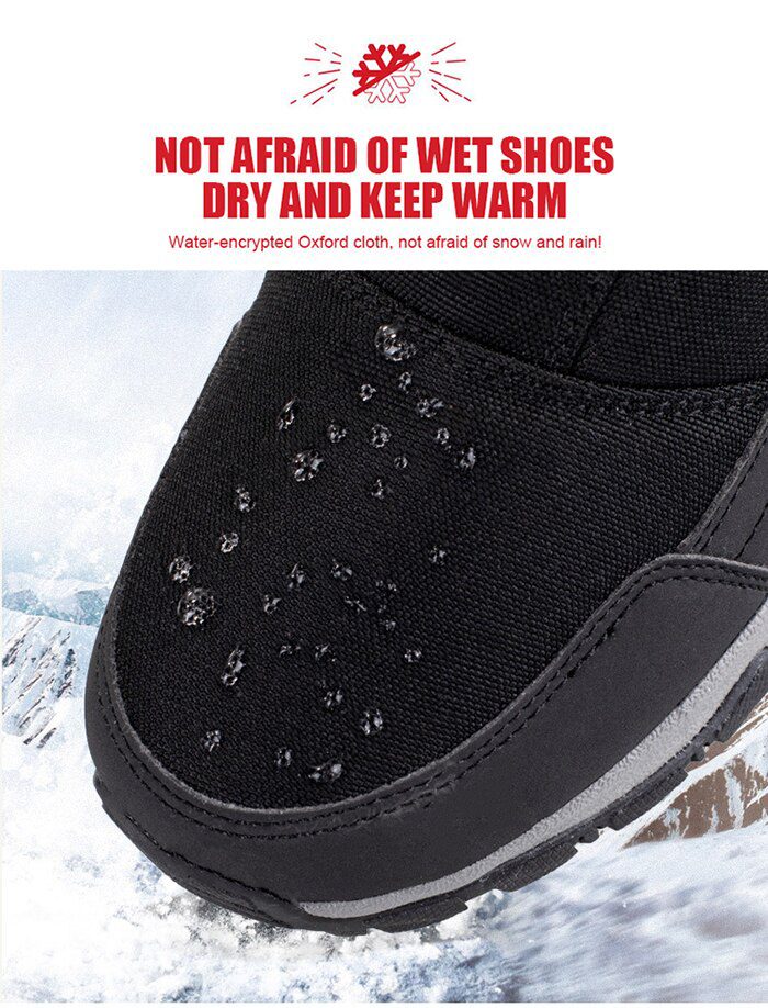 2020 Winter New Thick Couple Snow Boots Plus Velvet Warm Side Zipper Outdoor Casual Short Boots Cold Resistance Men Cotton Shoes