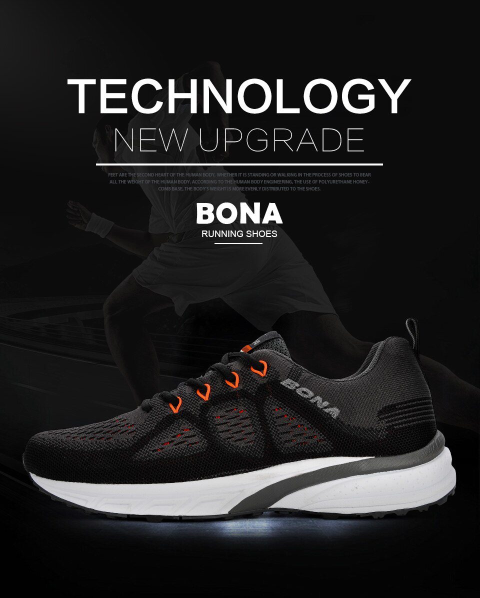 BONA Sneakers Men Shoes Sport Mesh Trainers Lightweight Baskets Femme Running Shoes Outdoor Athletic Shoes Men BONA Sneakers Men Shoes Sport Mesh Trainers Lightweight Baskets Femme Running Shoes Outdoor Athletic Shoes Men