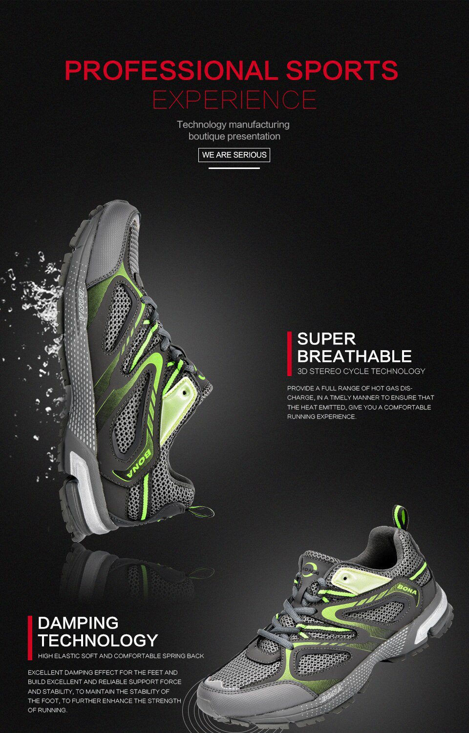 BONA New Arrival Classics Style Men Running Shoes Cow Split Mesh Men Sport Shoes Lace Up Outdoor Jogging Shoes Free Shipping BONA New Arrival Classics Style Men Running Shoes Cow Split Mesh Men Sport Shoes Lace Up Outdoor Jogging Shoes Free Shipping