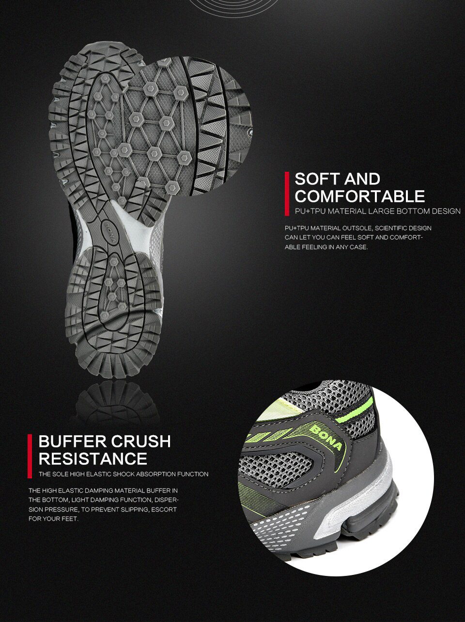 BONA New Arrival Classics Style Men Running Shoes Cow Split Mesh Men Sport Shoes Lace Up Outdoor Jogging Shoes Free Shipping BONA New Arrival Classics Style Men Running Shoes Cow Split Mesh Men Sport Shoes Lace Up Outdoor Jogging Shoes Free Shipping