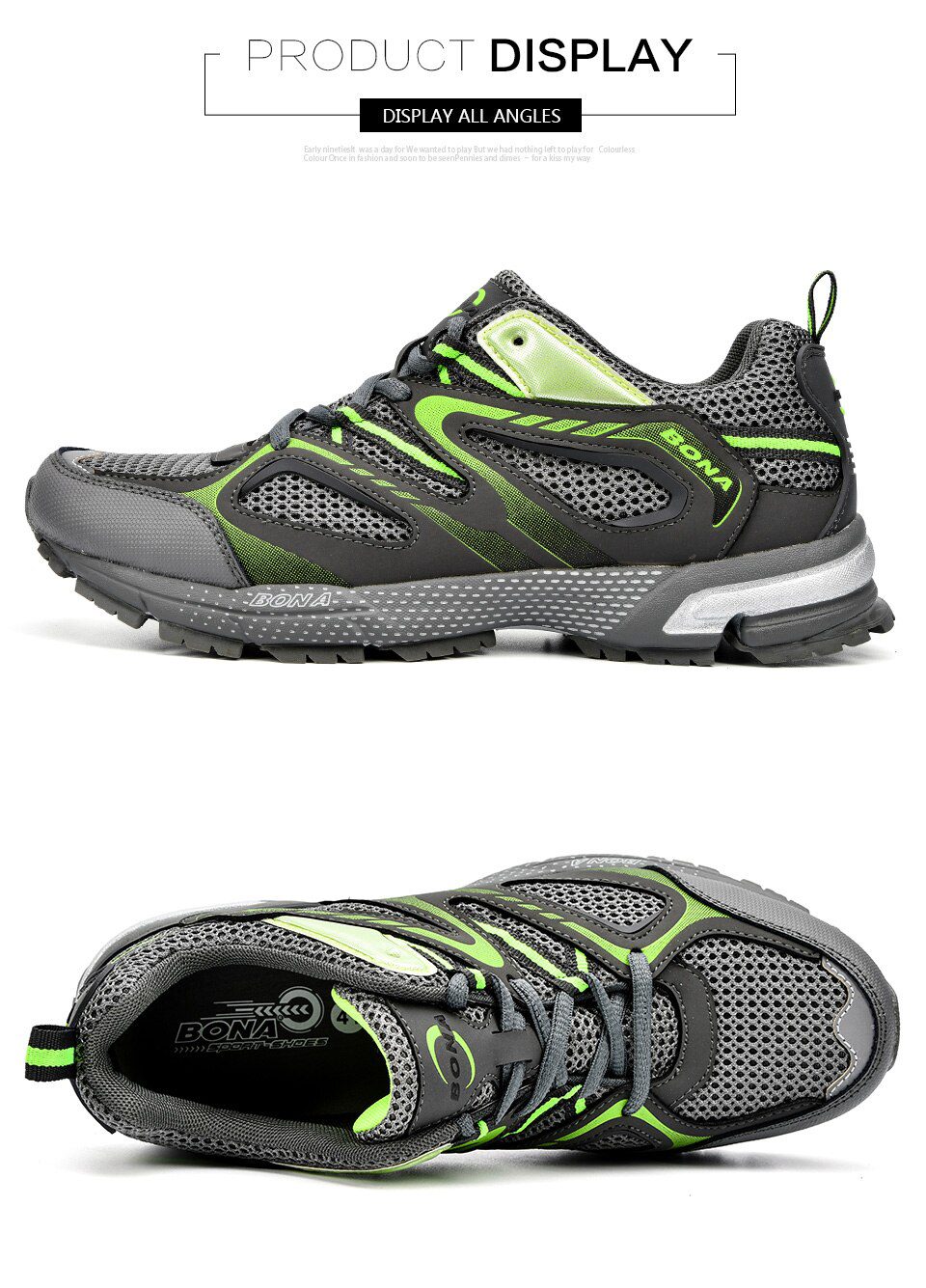 BONA New Arrival Classics Style Men Running Shoes Cow Split Mesh Men Sport Shoes Lace Up Outdoor Jogging Shoes Free Shipping BONA New Arrival Classics Style Men Running Shoes Cow Split Mesh Men Sport Shoes Lace Up Outdoor Jogging Shoes Free Shipping