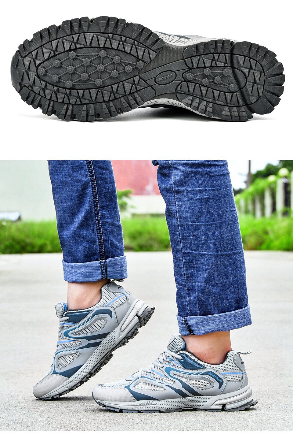 BONA New Arrival Classics Style Men Running Shoes Cow Split Mesh Men Sport Shoes Lace Up Outdoor Jogging Shoes Free Shipping BONA New Arrival Classics Style Men Running Shoes Cow Split Mesh Men Sport Shoes Lace Up Outdoor Jogging Shoes Free Shipping