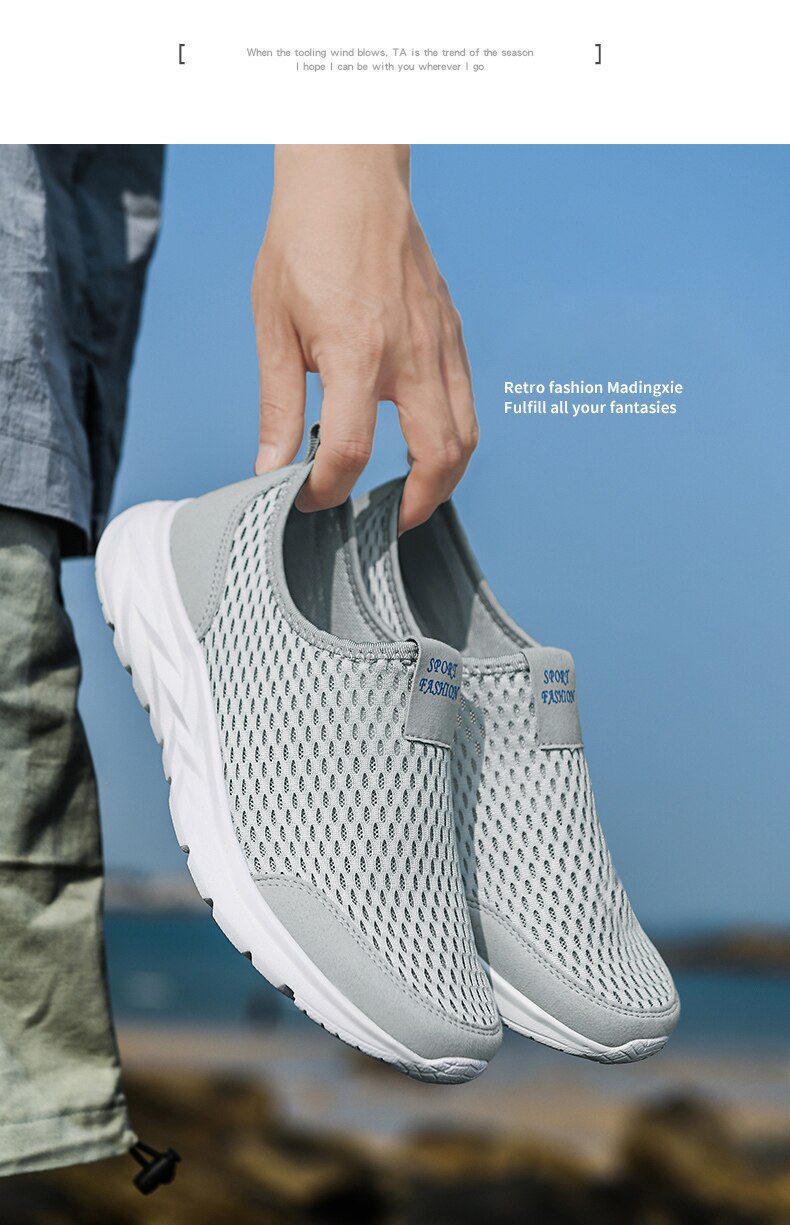 2021 New Shoes Men Loafers Light Walking Breathable Summer Comfortable Casual Shoes Men Sneakers Zapatillas Hombre Plus Couple