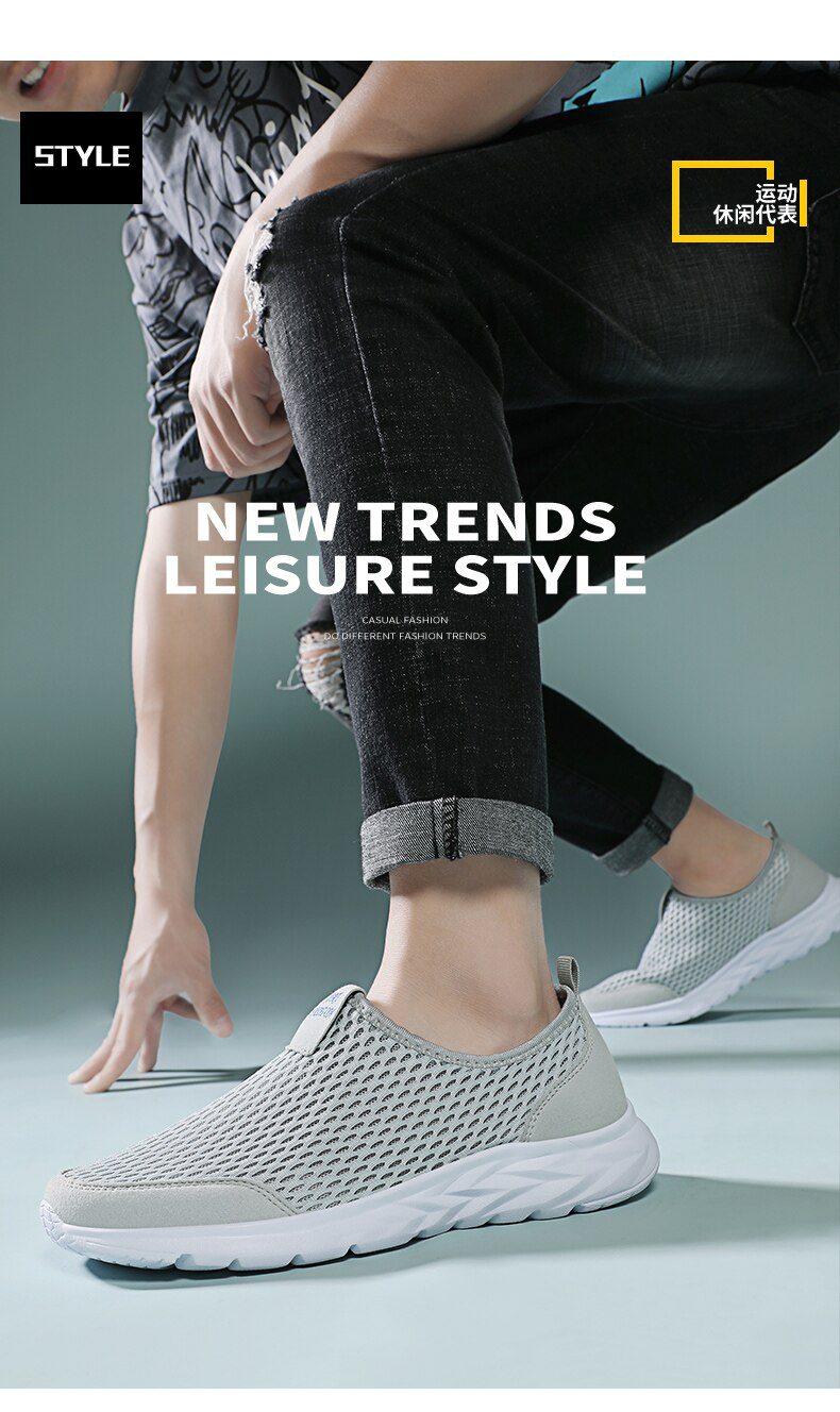 2021 New Shoes Men Loafers Light Walking Breathable Summer Comfortable Casual Shoes Men Sneakers Zapatillas Hombre Plus Couple