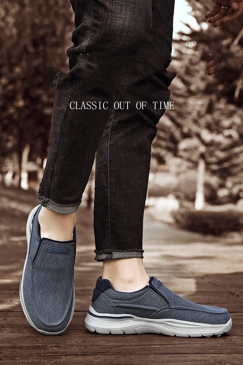 Men's Casual Shoes Canvas Breathable Loafers Men 2021 New Male Comfortable Outdoor Walking Shoes Classic Loafers Men Sneakers