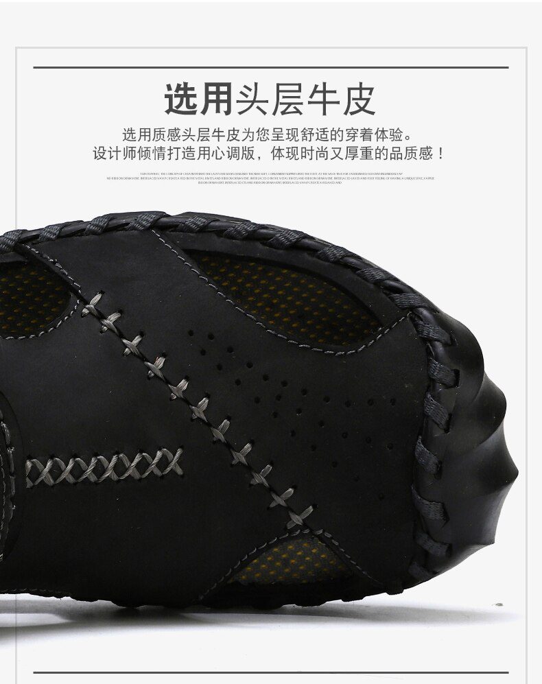 New Casual Men Soft Sandals Comfortable Men Summer Leather Men's slippers Men Roman Summer Outdoor Beach Sandals Big Size 38-48