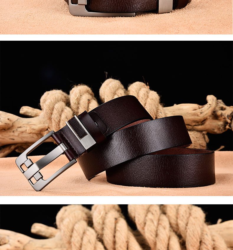 [DWTS]Men Belt Male High Quality Leather Belt Men Male Genuine Leather Strap Luxury Pin Buckle Fancy Vintage Jeans Free Shipping