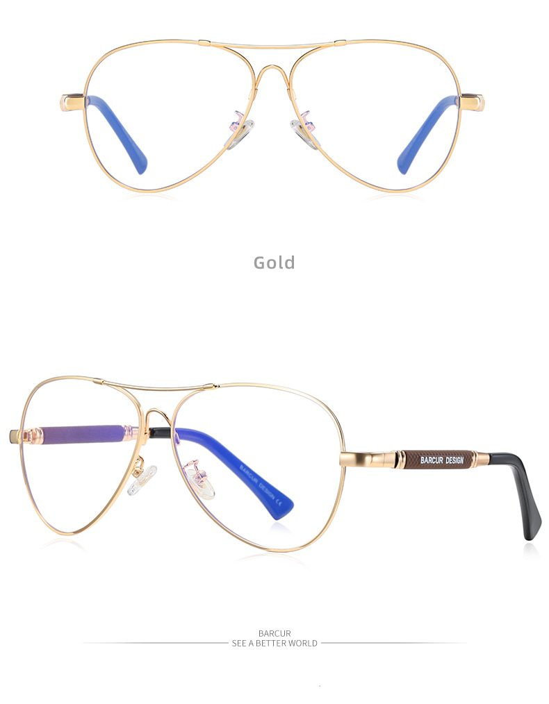 BARCUR Original Men Sunglasses Polarized Anti Blue Light Protect Men's Sun Glasses Women Pilot UV400 Eyewear