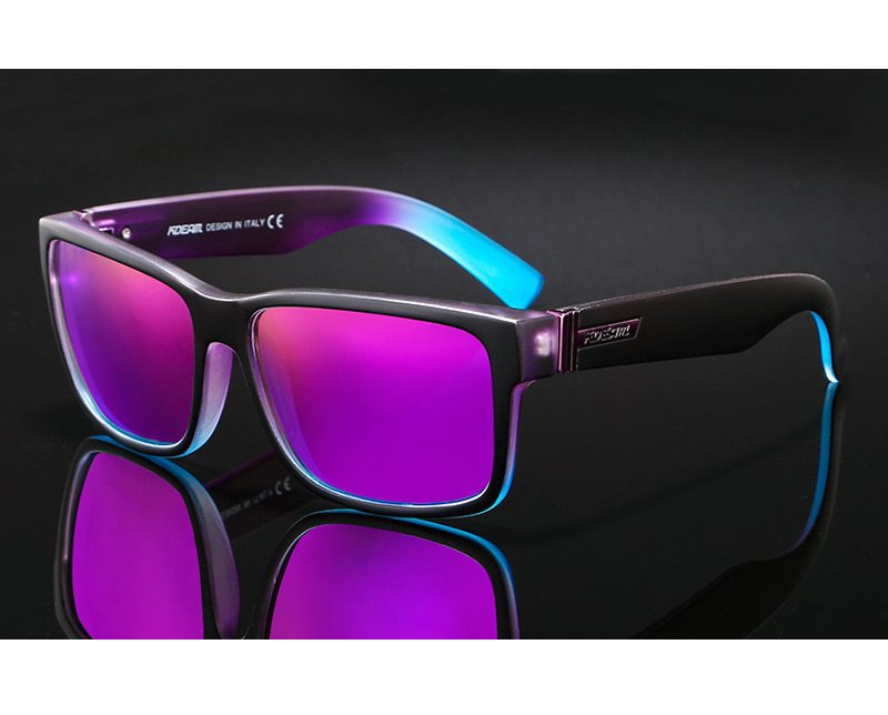 KDEAM Revamp Of Sport Men Sunglasses Polarized Shockingly Colors Sun Glasses Outdoor Driving Photochromic Sunglass With Box