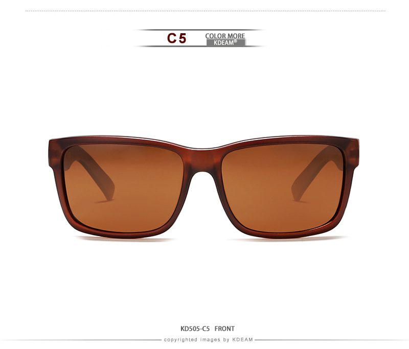 KDEAM Revamp Of Sport Men Sunglasses Polarized Shockingly Colors Sun Glasses Outdoor Driving Photochromic Sunglass With Box