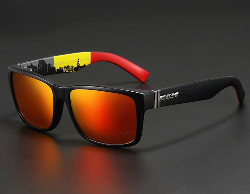 KDEAM Revamp Of Sport Men Sunglasses Polarized Shockingly Colors Sun Glasses Outdoor Driving Photochromic Sunglass With Box